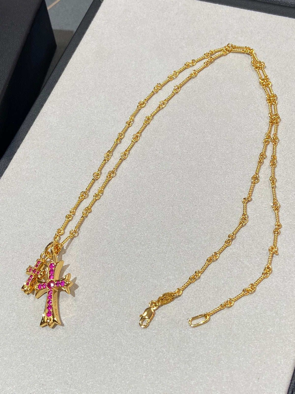 Martin Graham pendant necklace in polished metal-tone – main product view