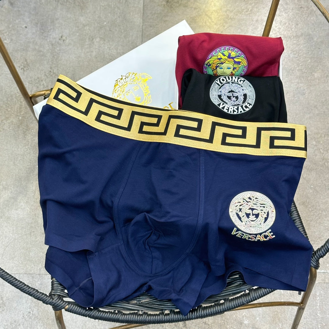 Versace Modal Men's Boxer Briefs - 3-Piece Box