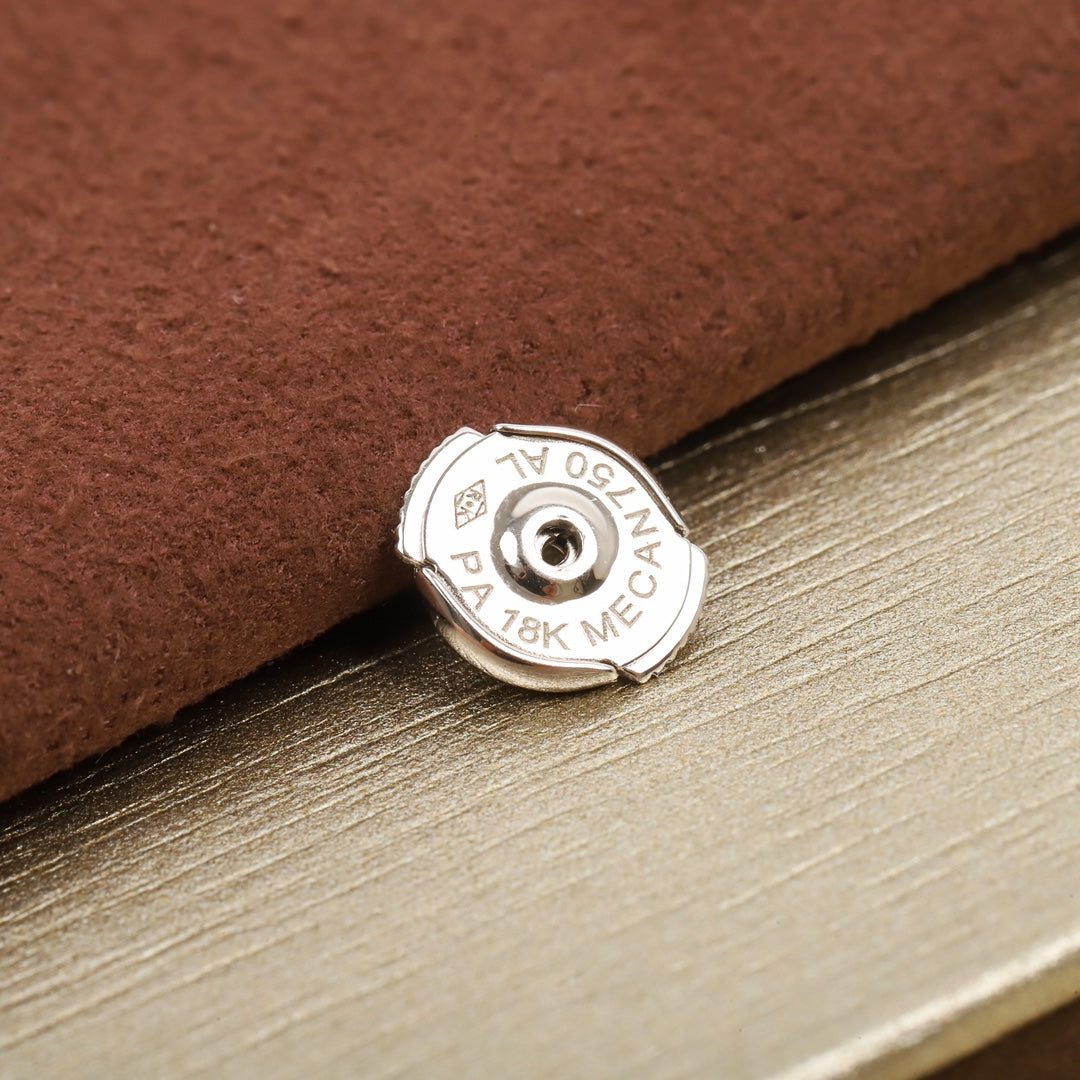 Martin Graham earrings in polished metal-tone – styled product view