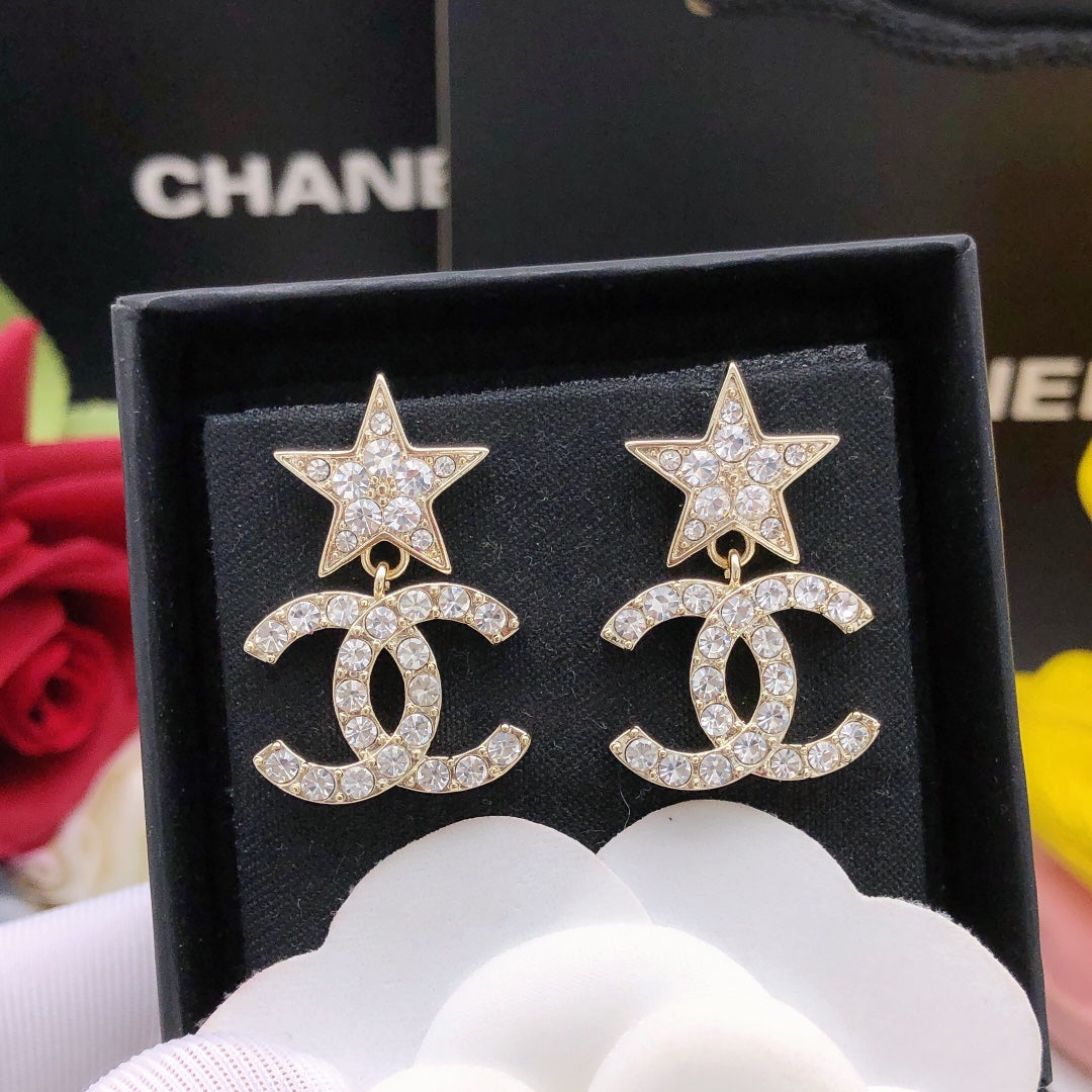 Martin Graham stud earrings in polished metal-tone – main product view