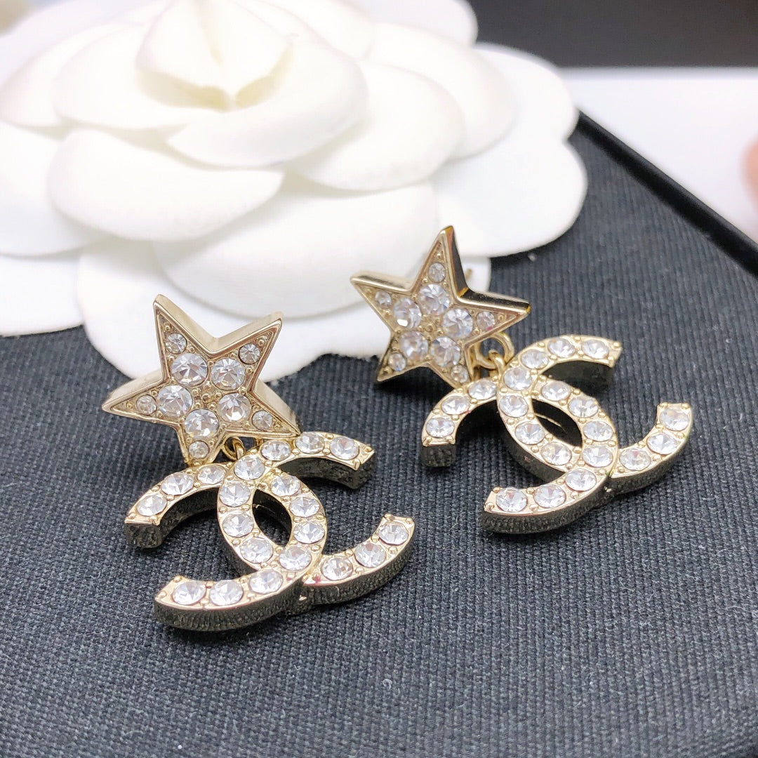 Martin Graham stud earrings in polished metal-tone – main product view