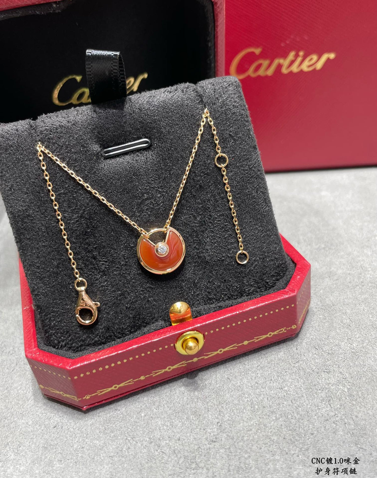 Martin Graham pendant necklace in polished metal-tone
