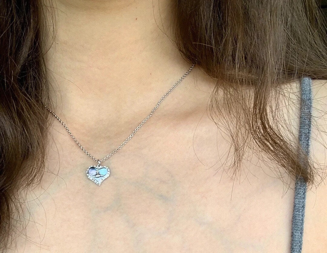 Martin Graham pendant necklace in polished metal-tone – front product view