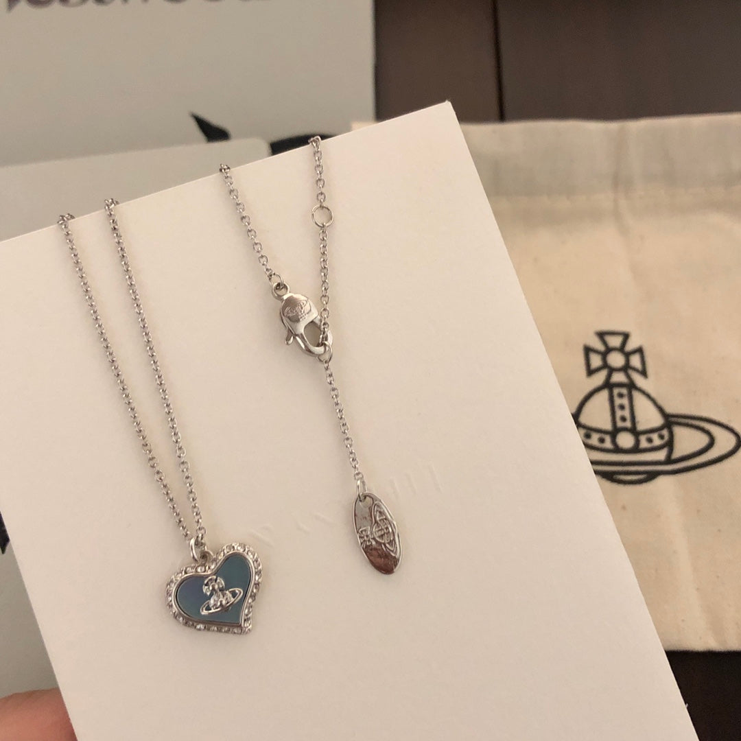 Martin Graham pendant necklace in polished metal-tone – styled product view