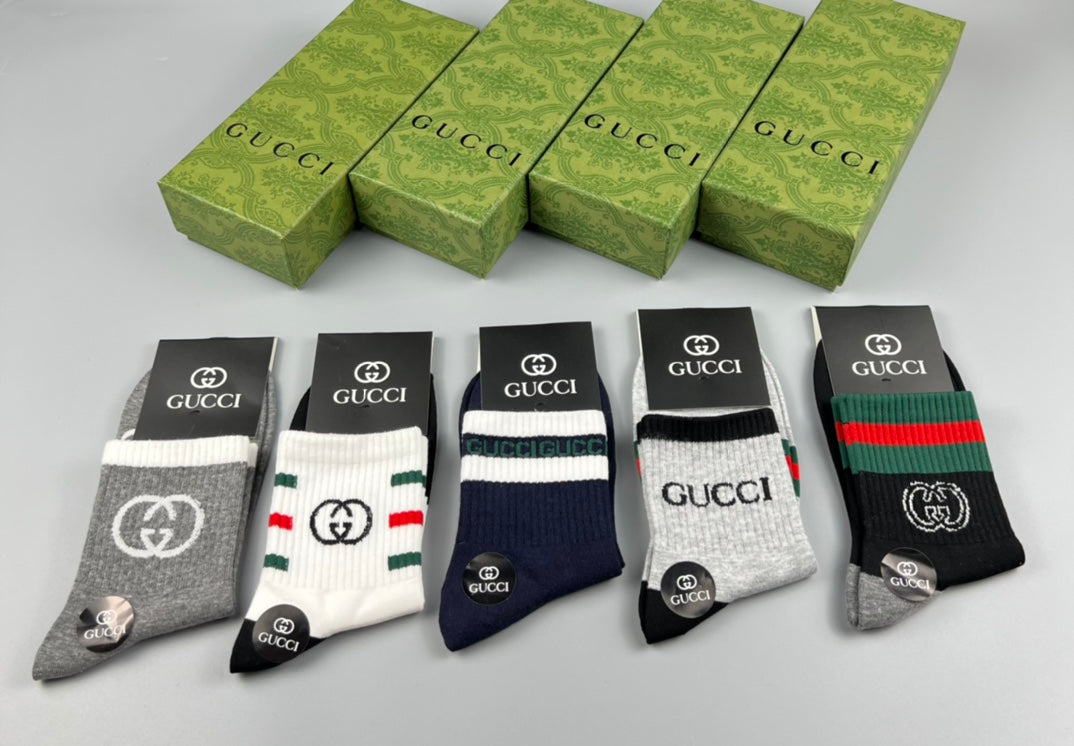 Gucci Cotton Socks - 5-Pair Pack