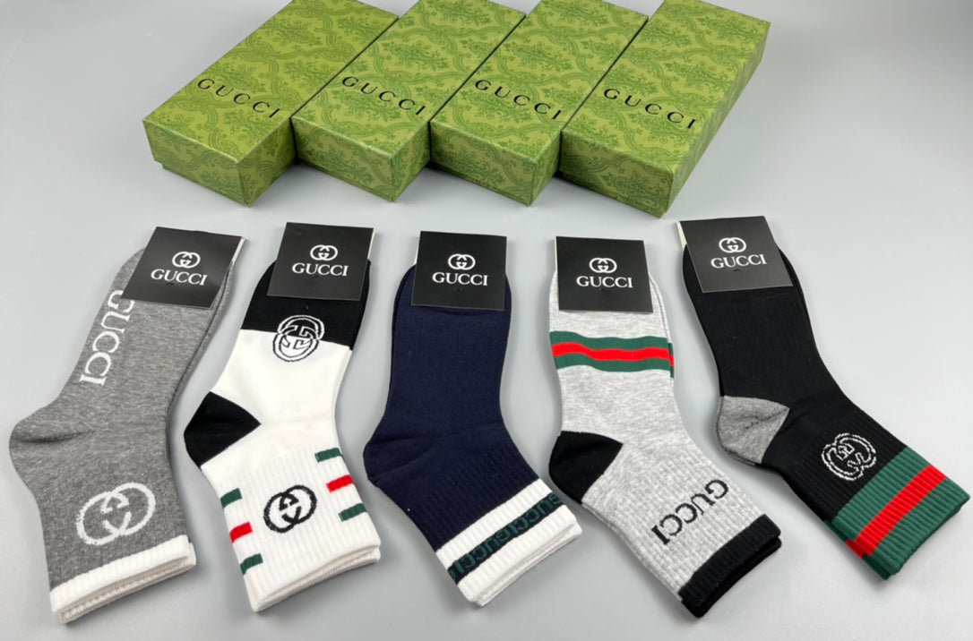 Gucci Cotton Socks - 5-Pair Pack