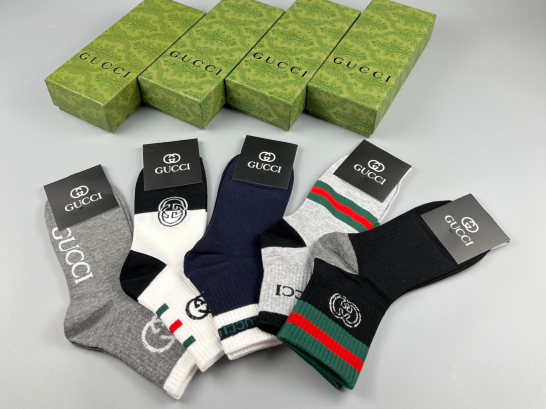 Gucci Cotton Socks - 5-Pair Pack
