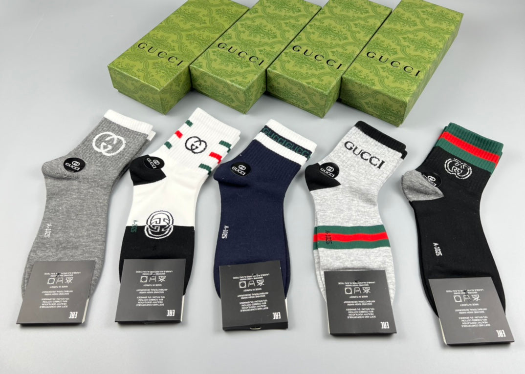 Gucci Cotton Socks - 5-Pair Pack