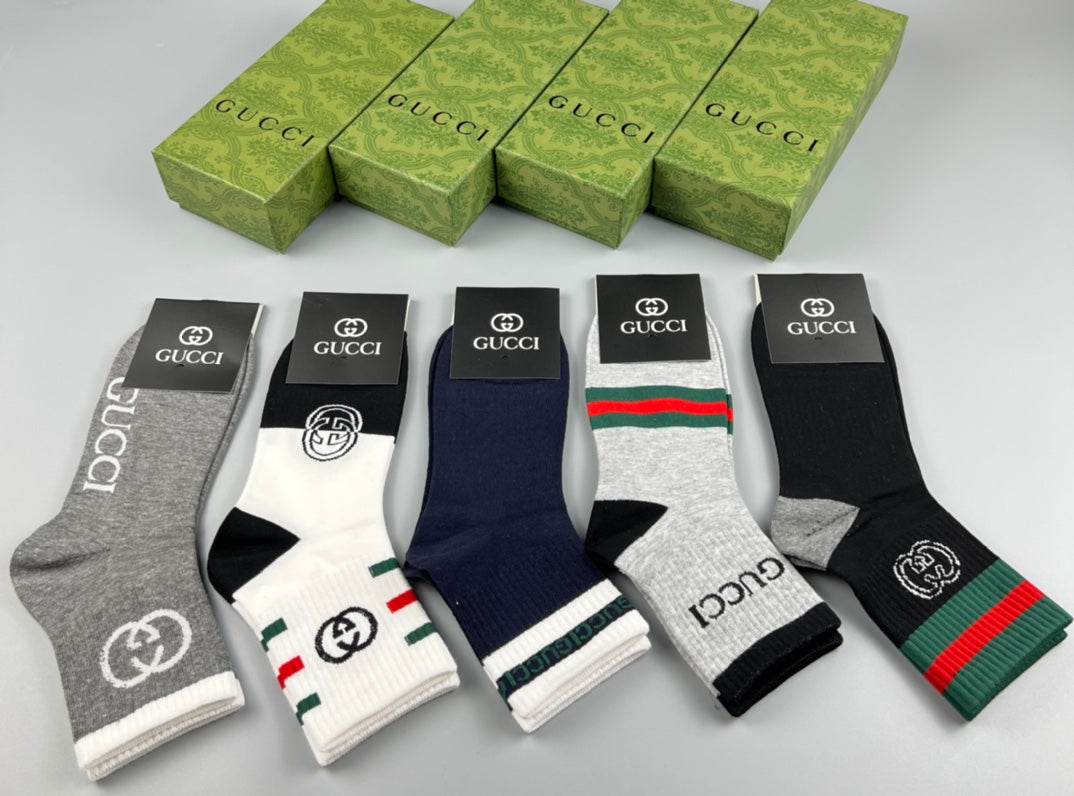 Gucci Cotton Socks - 5-Pair Pack
