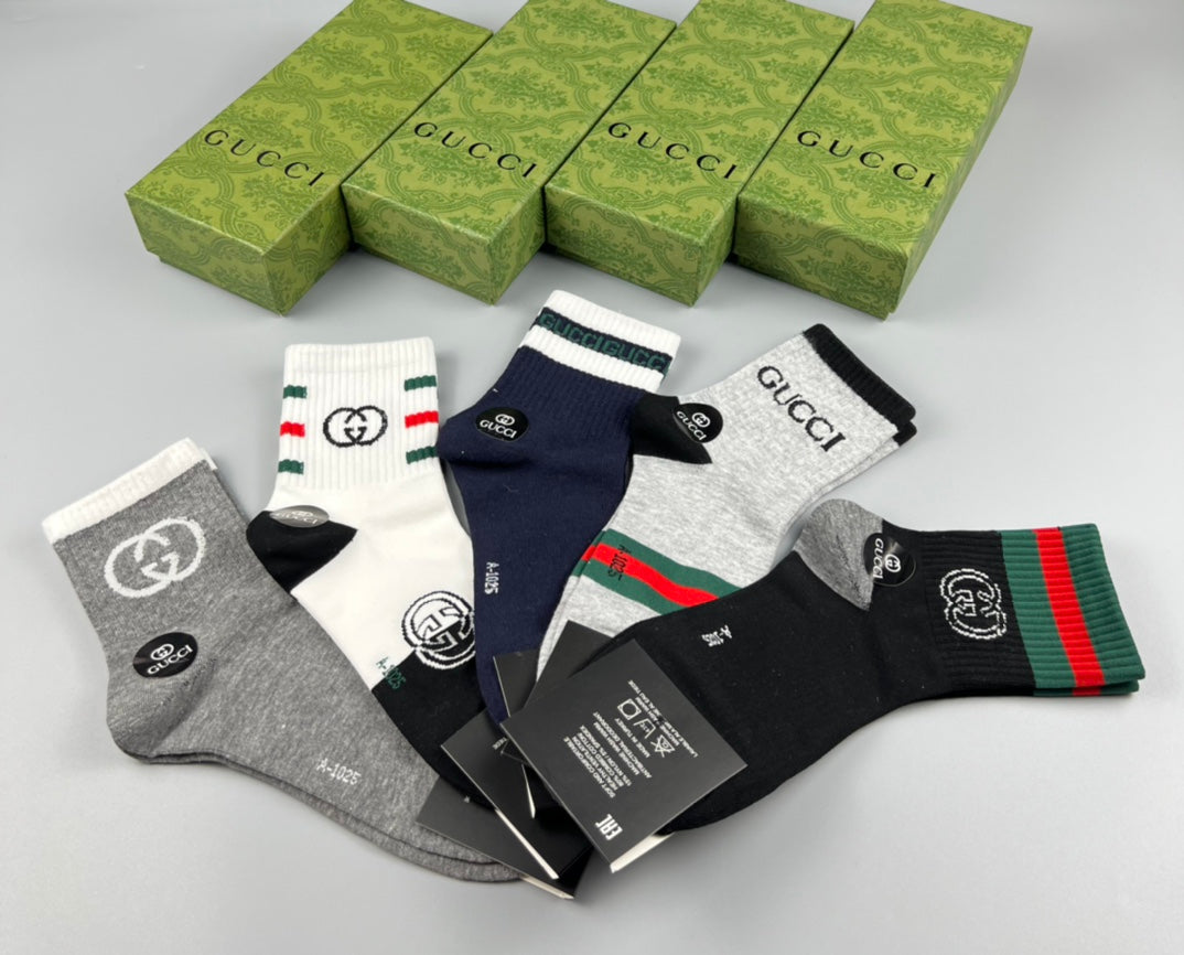 Gucci Cotton Socks - 5-Pair Pack