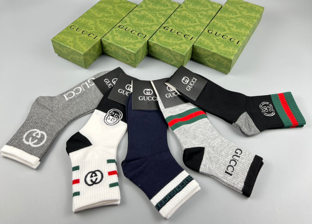 Gucci Cotton Socks - 5-Pair Pack
