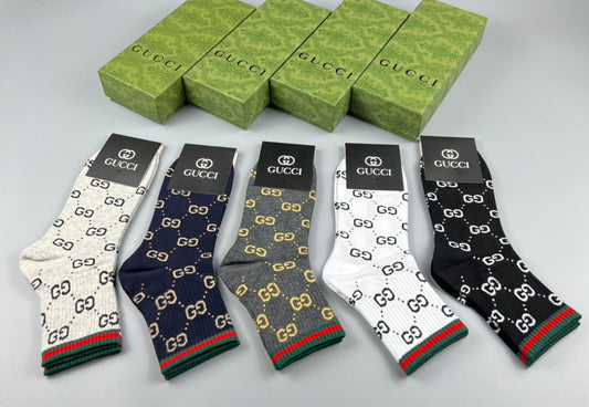 Gucci Cotton Short Socks - 5-Pair Pack