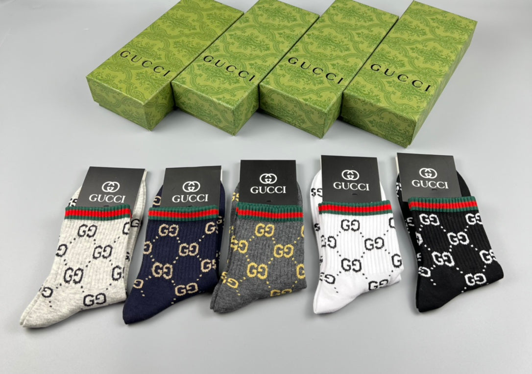 Gucci Cotton Socks - 5-Pair Pack