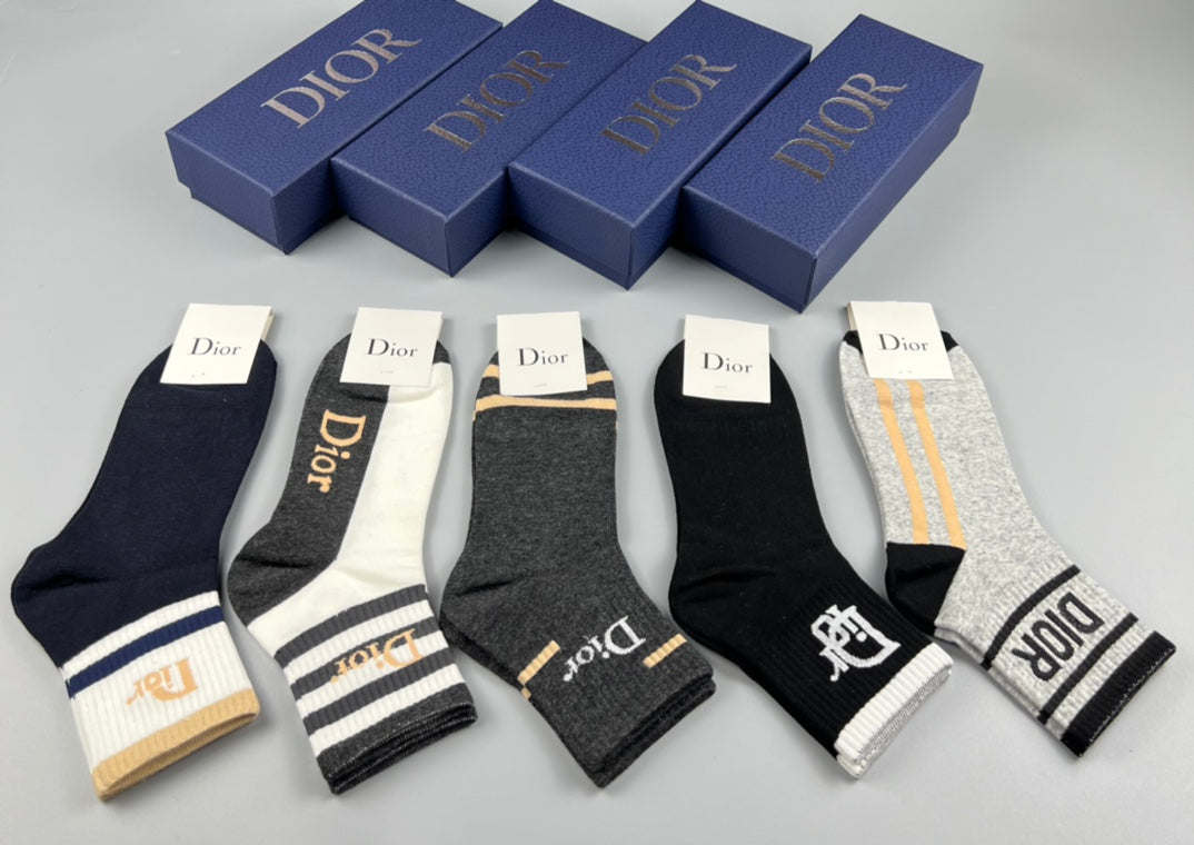 Dior Crew Socks - 5-Pair Pack