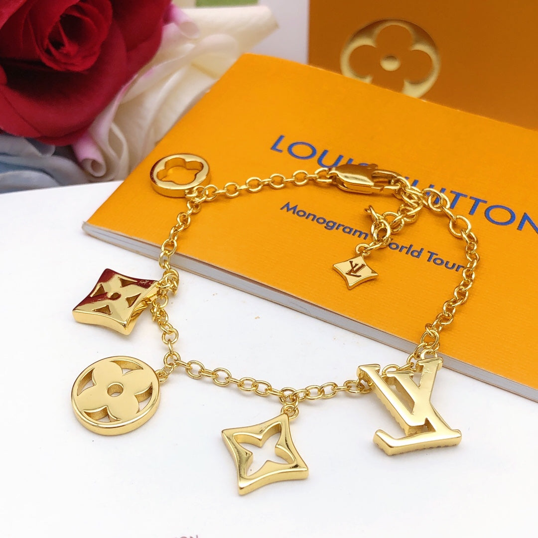 Martin Graham bracelet in polished metal-tone – front product view