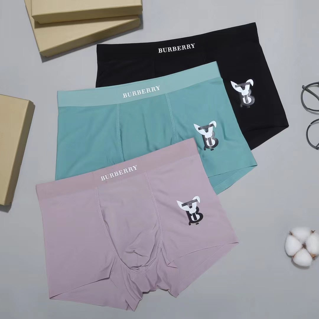 Burberry Small Bull-Style Graphics Men's Boxer Briefs - 3-Piece Box