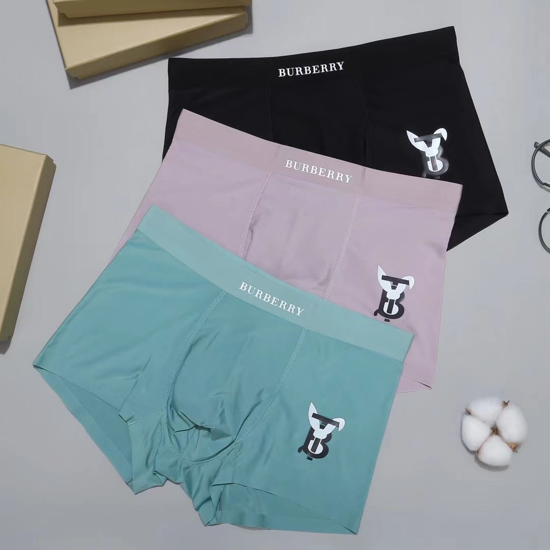 Burberry Small Bull-Style Graphics Men's Boxer Briefs - 3-Piece Box