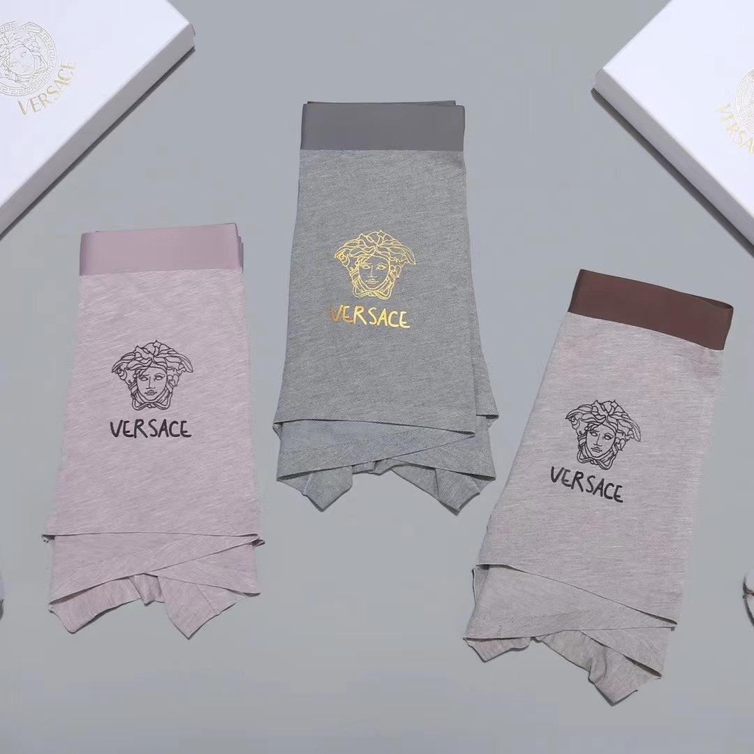 Versace Pastel Logo Men's Trunk Underwear - 3-Piece Box