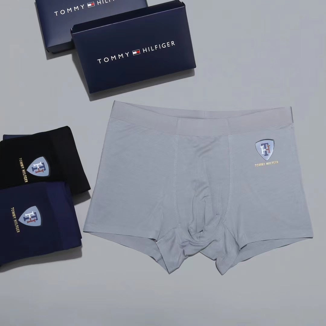 Tommy Hilfiger Small Crest Details Men's Boxer Briefs - 3-Piece Box