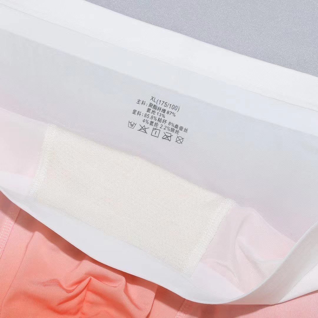 Fendi Coral And Charcoal Gradient Panels Men's Boxer Briefs - 3-Piece Box