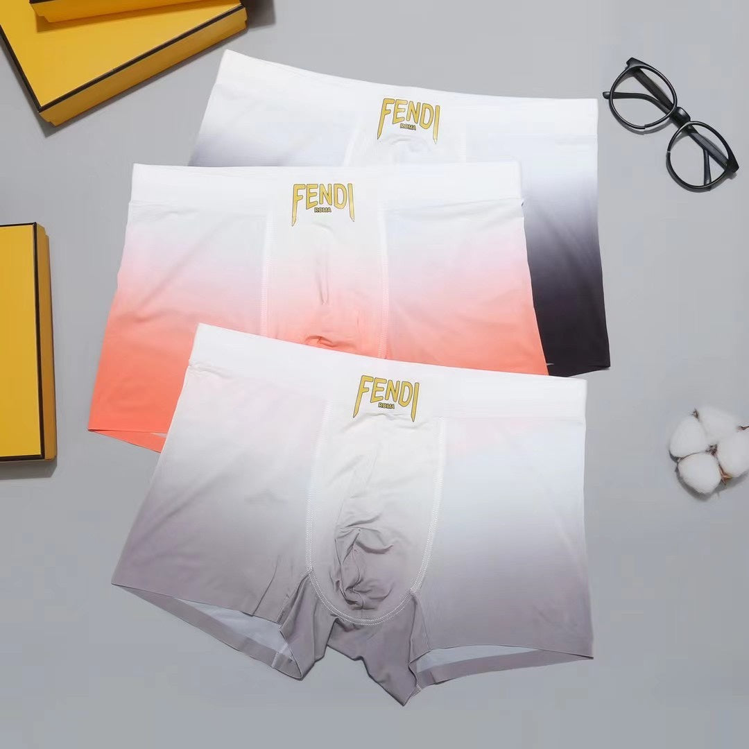Fendi Gradient Colour Panels Men's Boxer Briefs - 3-Piece Box