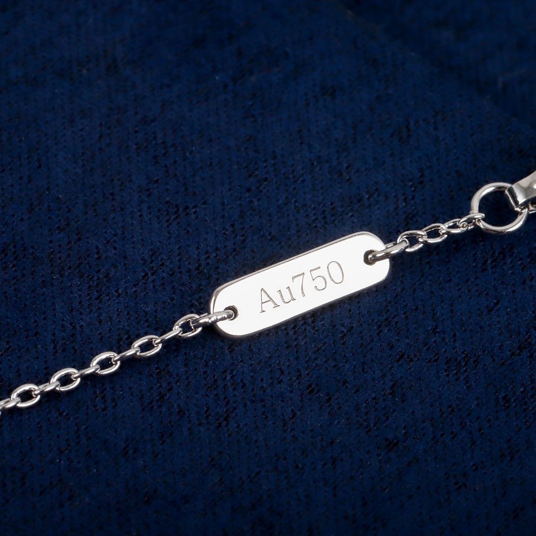 Martin Graham pendant necklace in polished metal-tone – close-up detail