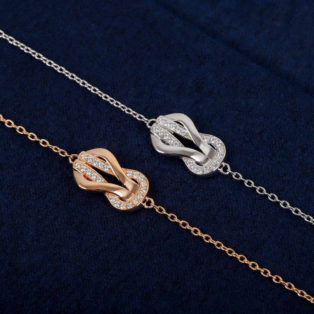 Martin Graham bracelet in polished metal-tone – front product view