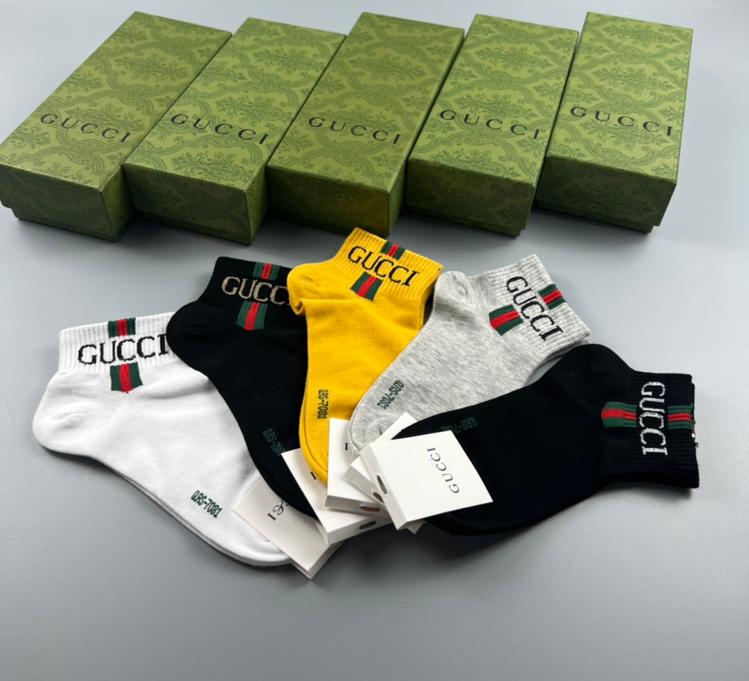 Gucci Cotton Socks – 5-Pair Pack
