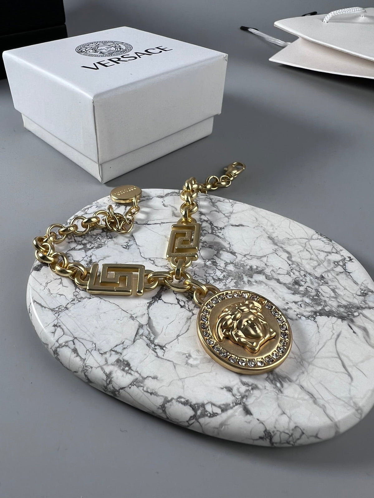 Martin Graham bracelet in polished metal-tone – detail view