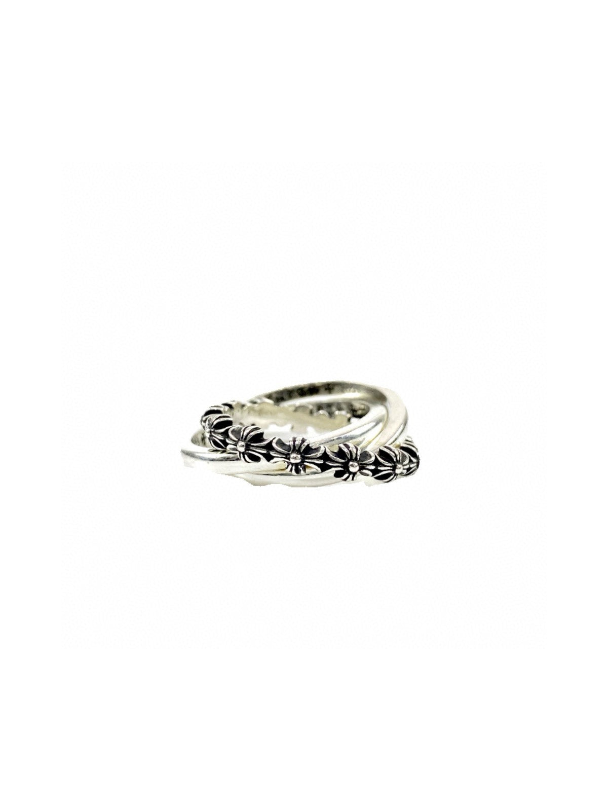 Martin Graham ring in polished metal-tone – styled product view