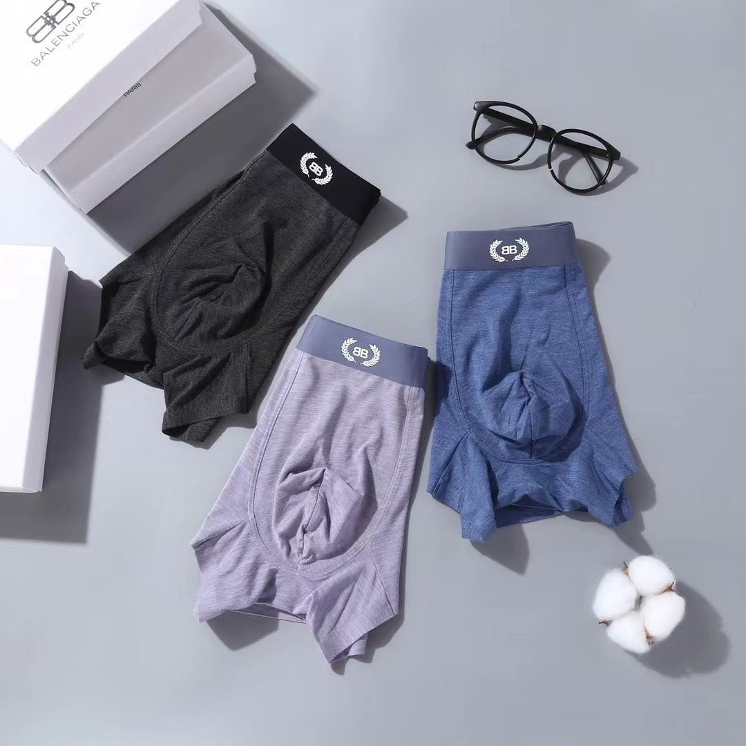 Balenciaga Circular Patch Details Men's Boxer Briefs - 3-Piece Box