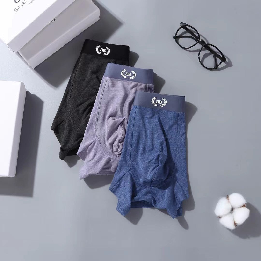 Balenciaga Circular Patch Details Men's Boxer Briefs - 3-Piece Box