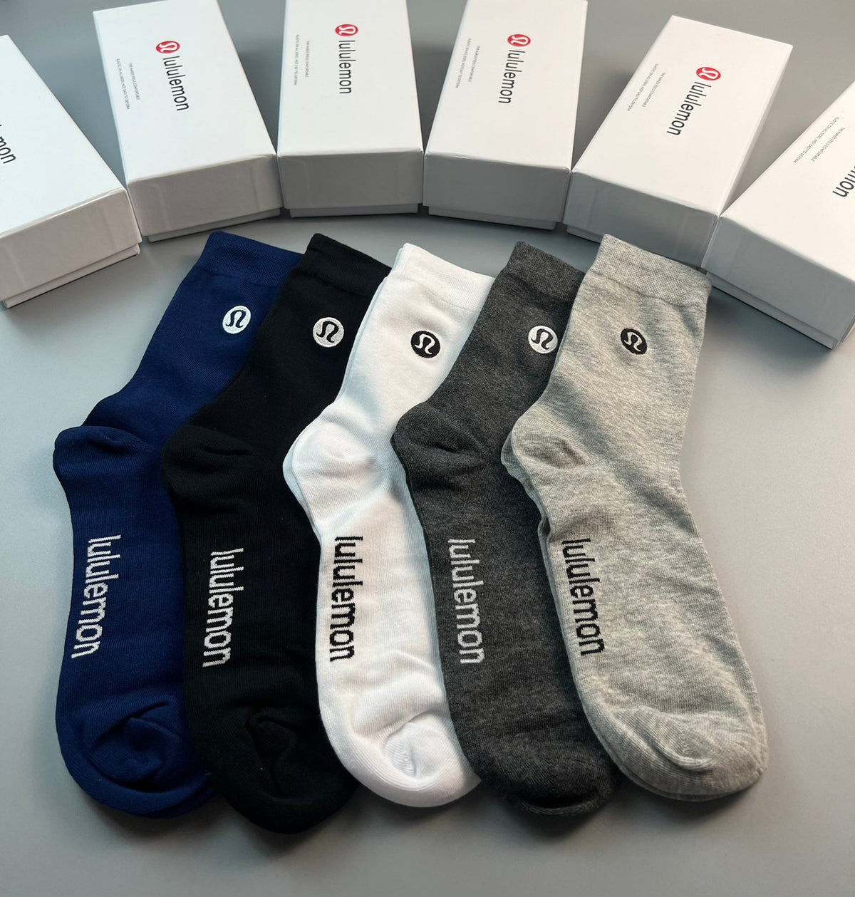 Lululemon Tonal Wordmarks Crew Socks
