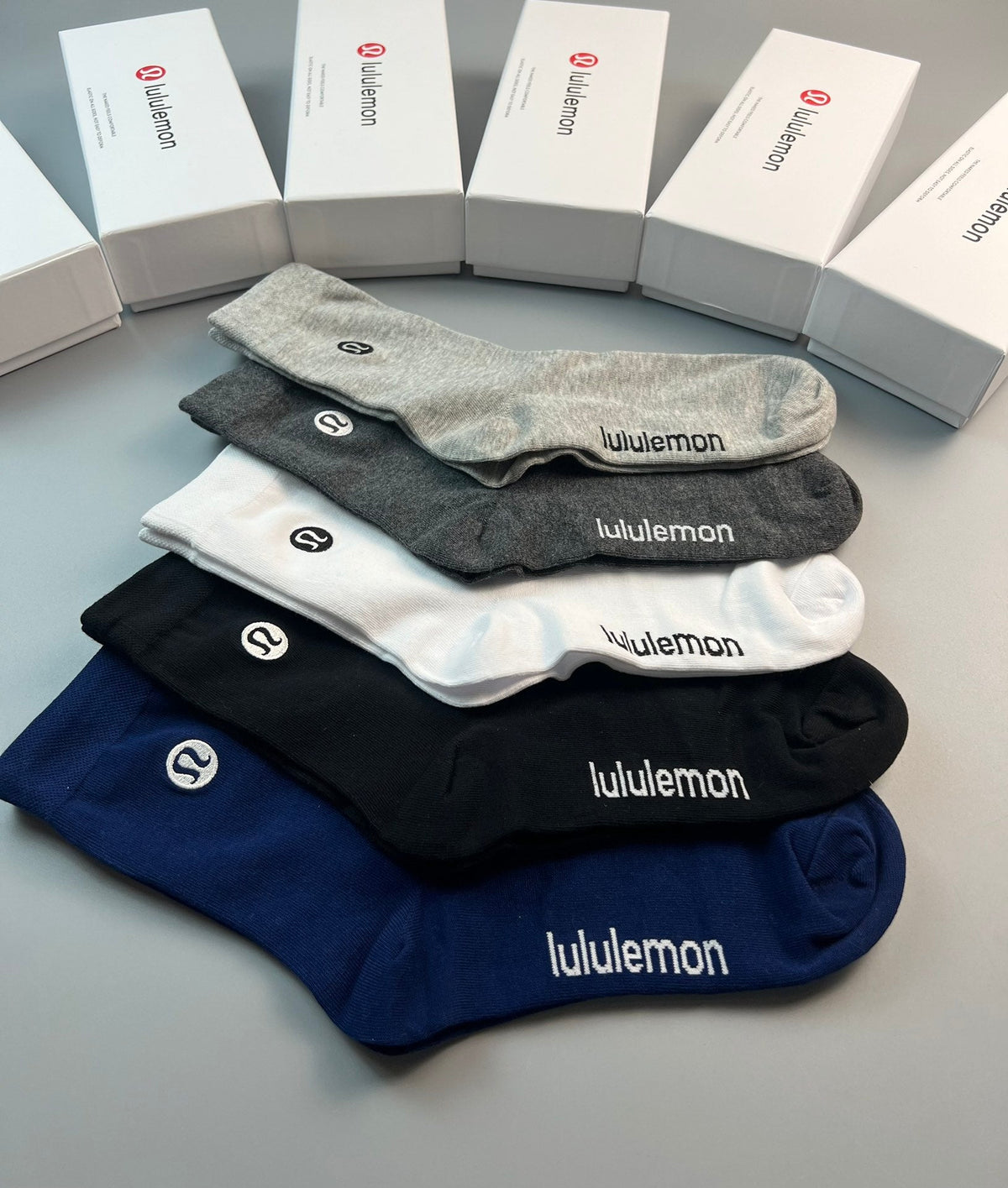 Lululemon Tonal Wordmarks Crew Socks