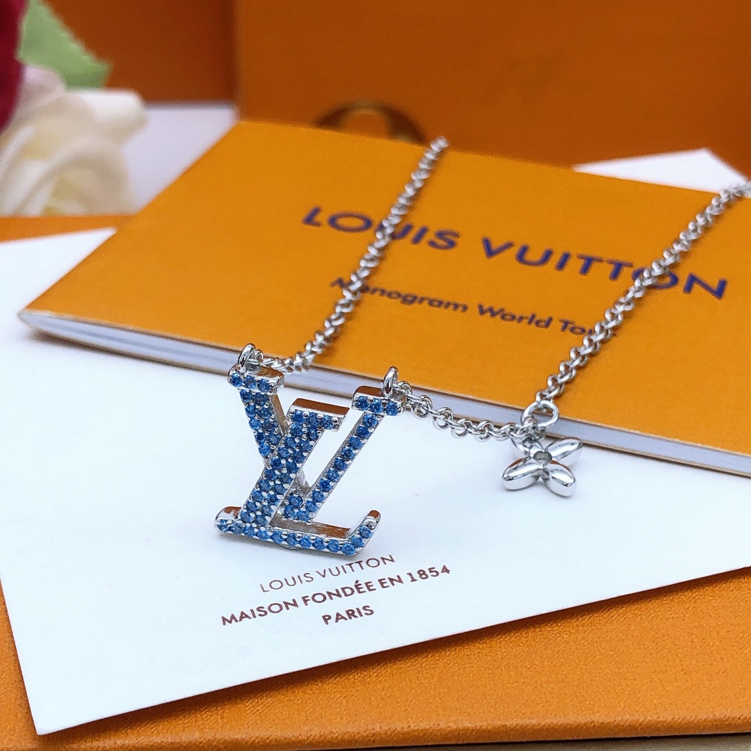 Martin Graham pendant necklace in polished metal-tone – front product view