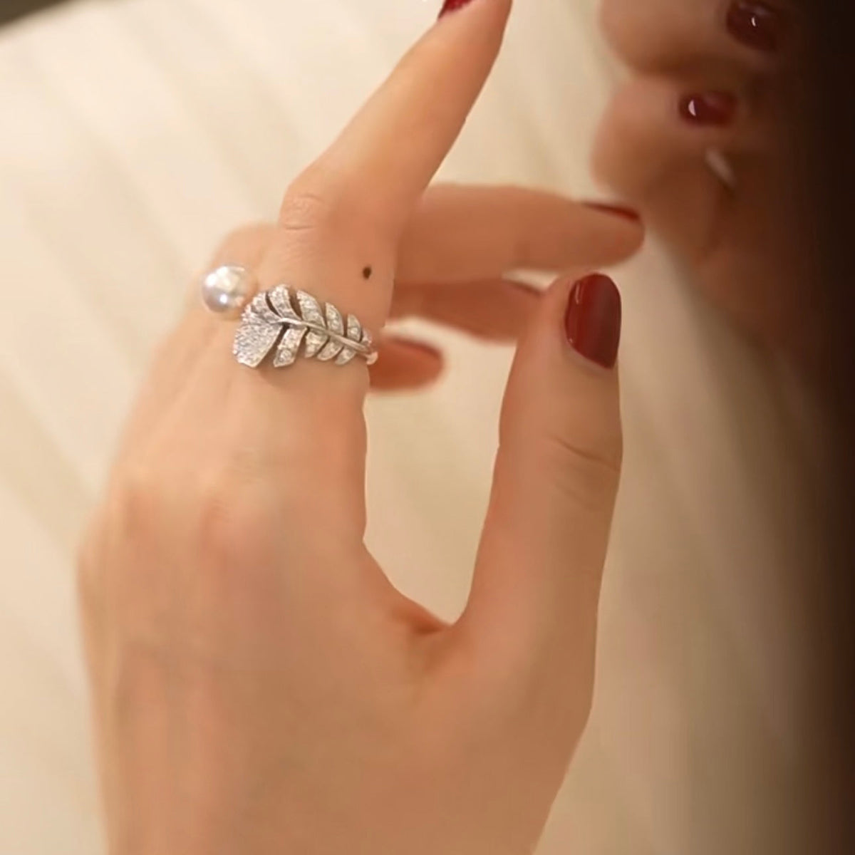 Martin Graham ring in polished metal-tone – styled product view
