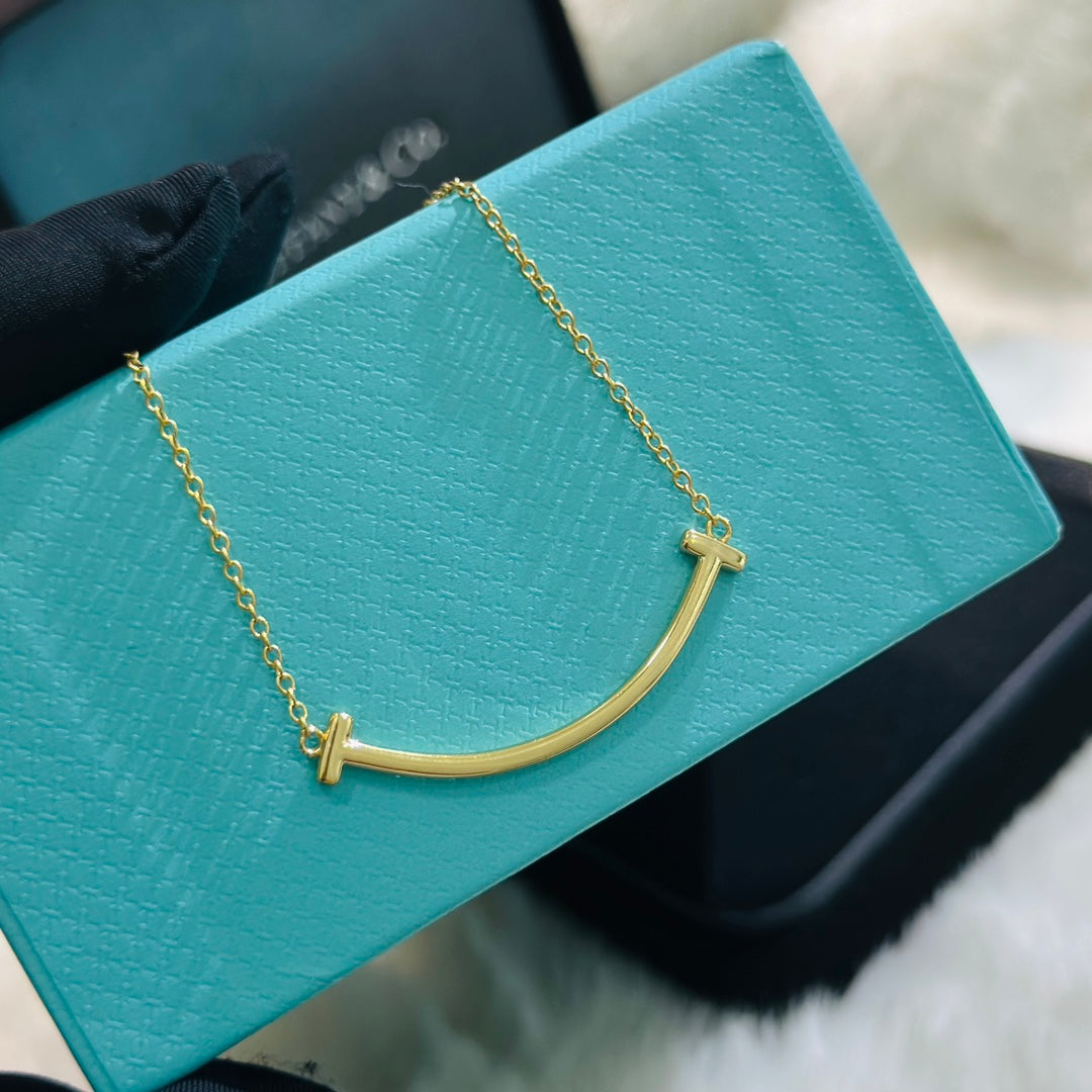 Martin Graham pendant necklace in polished metal-tone – styled product view