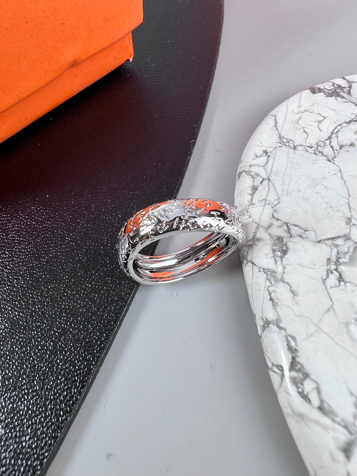 Martin Graham ring in polished metal-tone – front product view