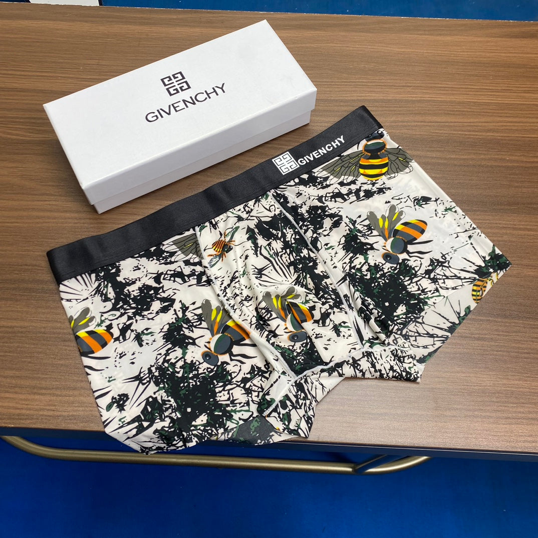 Givenchy Bold Logo Waistbands Men's Boxer Briefs - 3-Piece Box