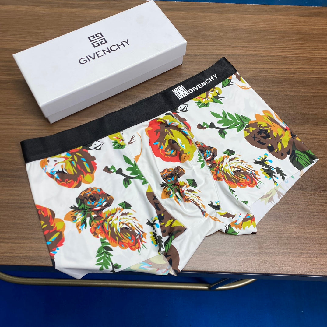 Givenchy Bold Logo Waistbands Men's Boxer Briefs - 3-Piece Box