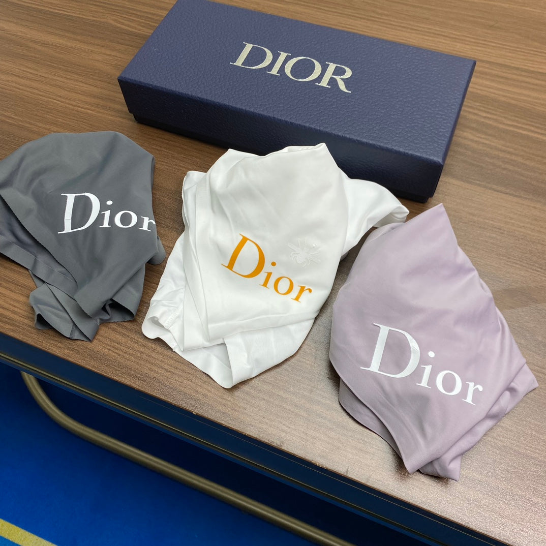 Dior Cotton Visible Branded Waistband Or Emblem Details Men's Boxer Briefs - 3-Piece Box
