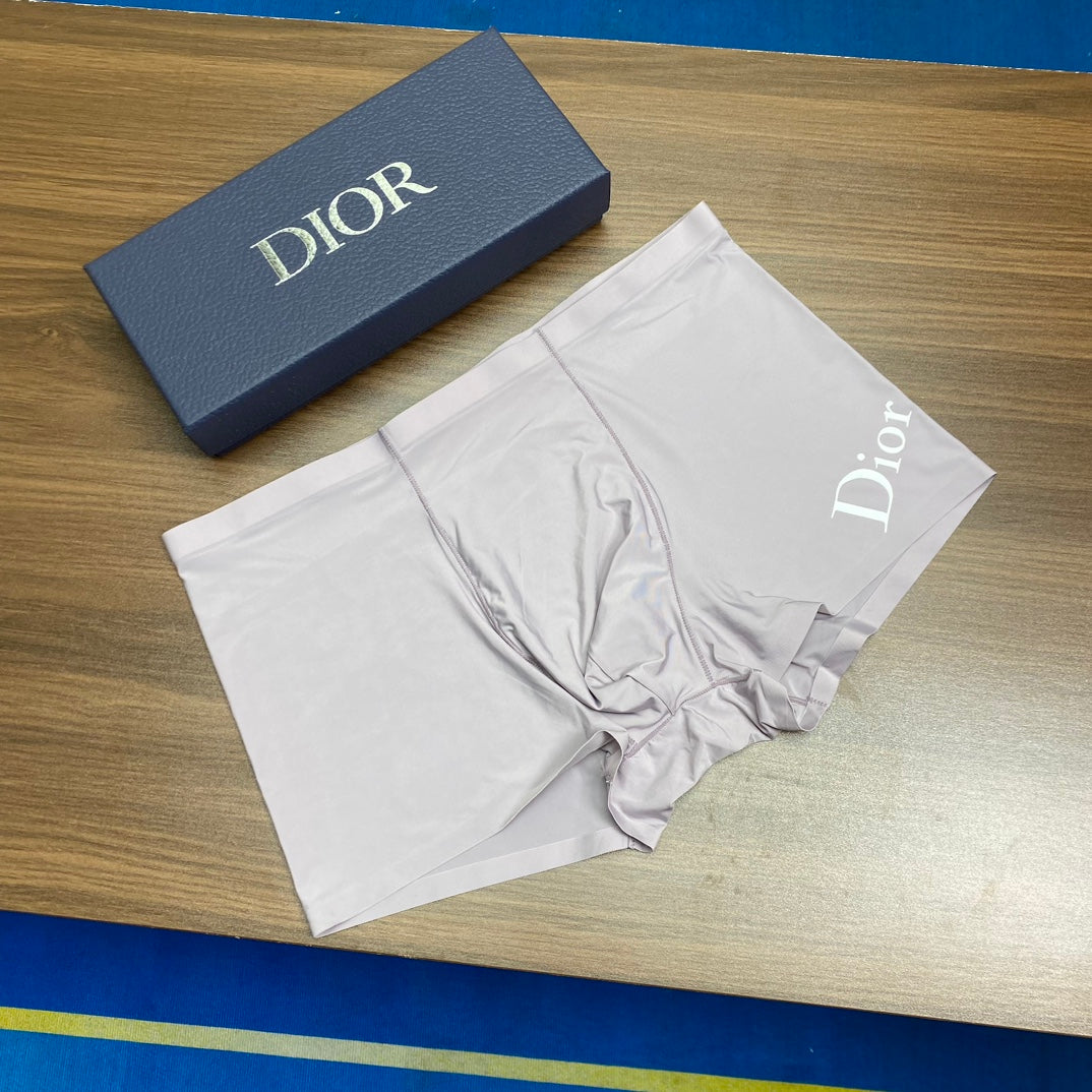 Dior Cotton Visible Branded Waistband Or Emblem Details Men's Boxer Briefs - 3-Piece Box