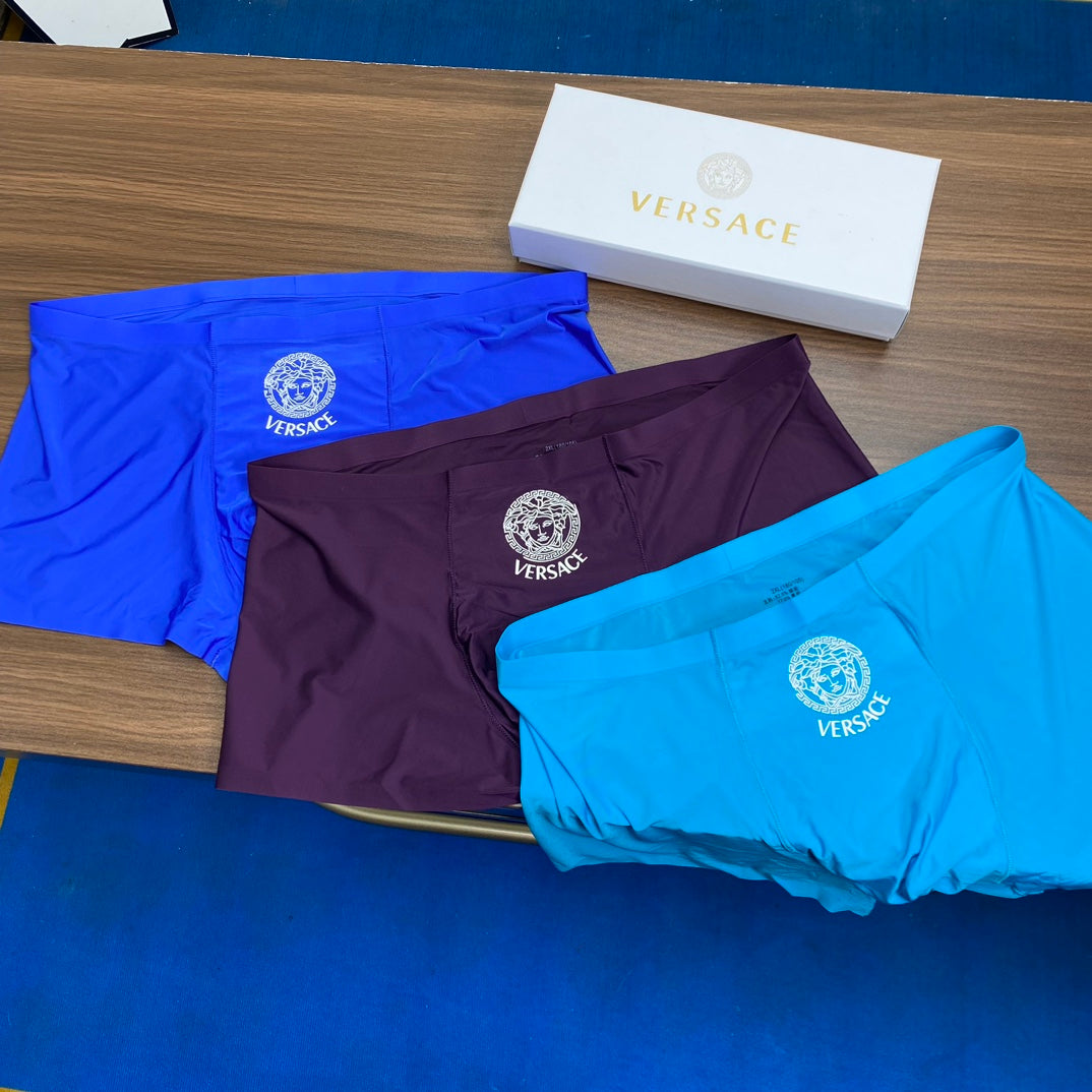 Versace Crest Men's Trunk Underwear - 3-Piece Box
