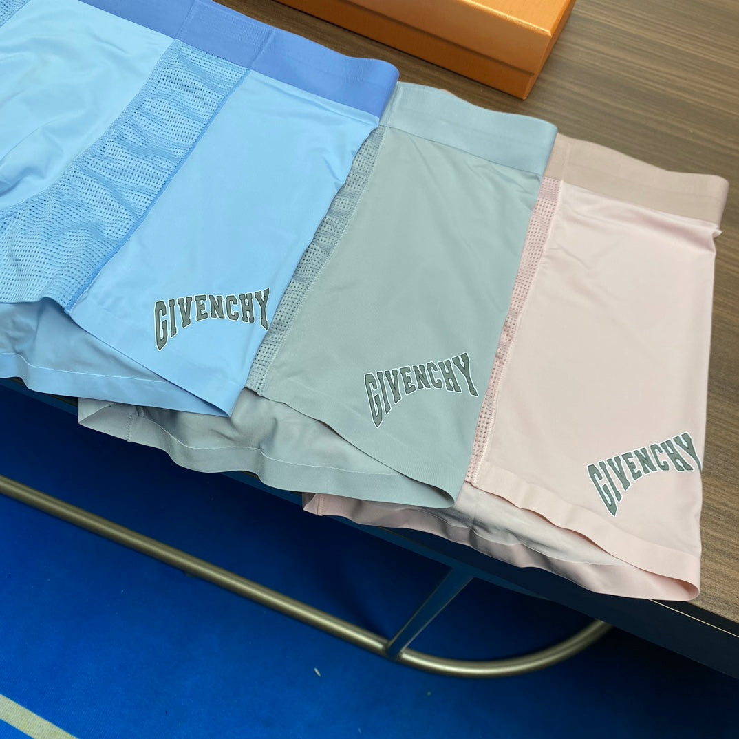 Givenchy Contrast Wordmarks Men's Boxer Briefs - 3-Piece Box