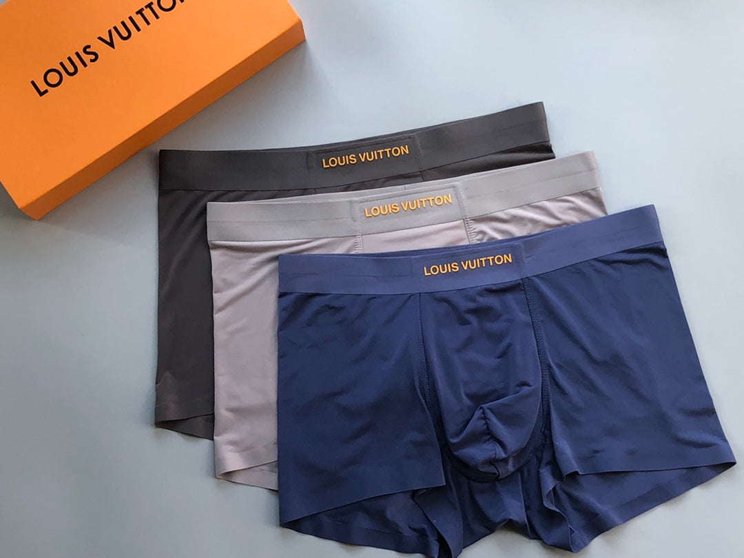 Louis Vuitton Pastel Colour Tonal Waistbands Men's Boxer Briefs - 3-Piece Box
