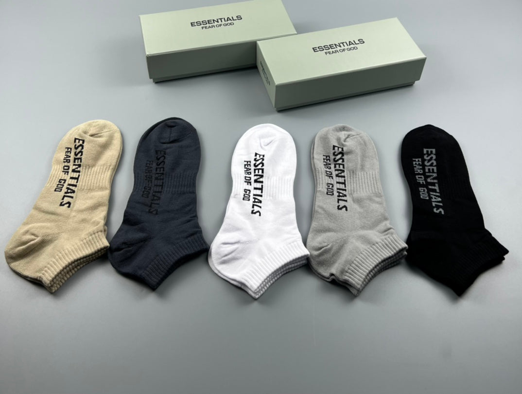 Cotton Crew Socks - 5-Pair Pack