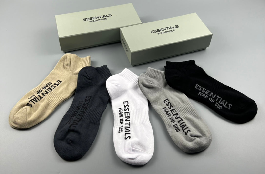 Cotton Short Socks - 5-Pair Pack