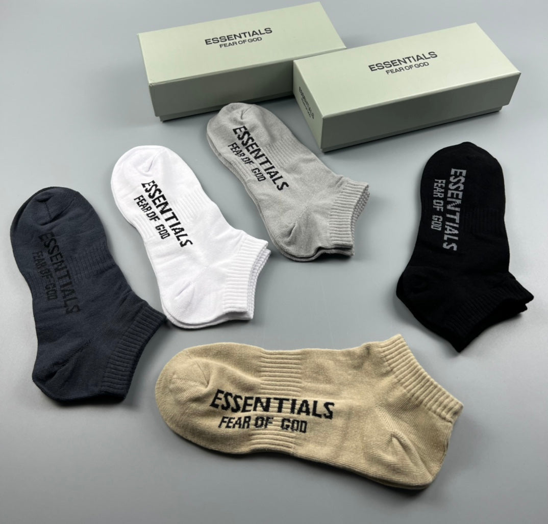 Cotton Crew Socks - 5-Pair Pack