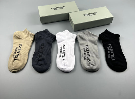Essentials Cotton Crew Socks - 5-Pair Pack