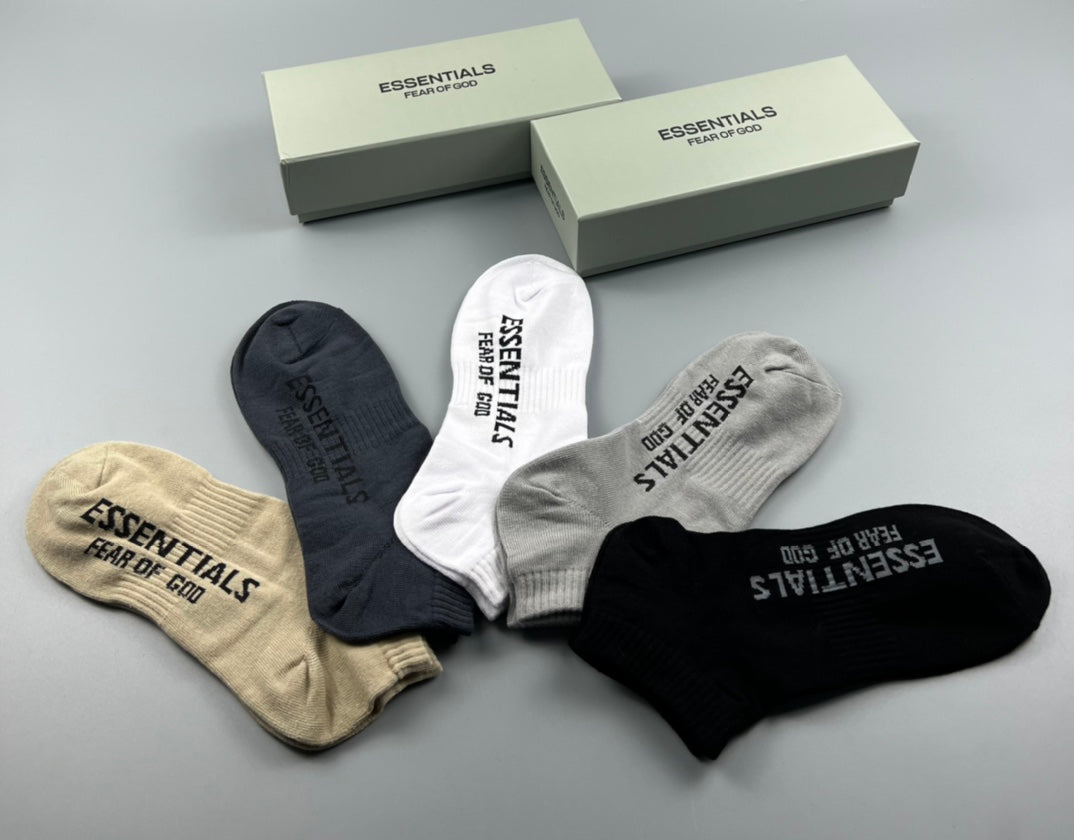 Cotton Short Socks - 5-Pair Pack